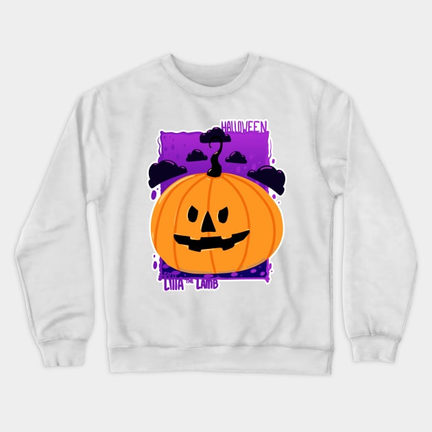 Jack O' Lantern  | Halloween Pumpkin | Lilla The Lamb Crewneck Sweatshirt by LillaTheLamb